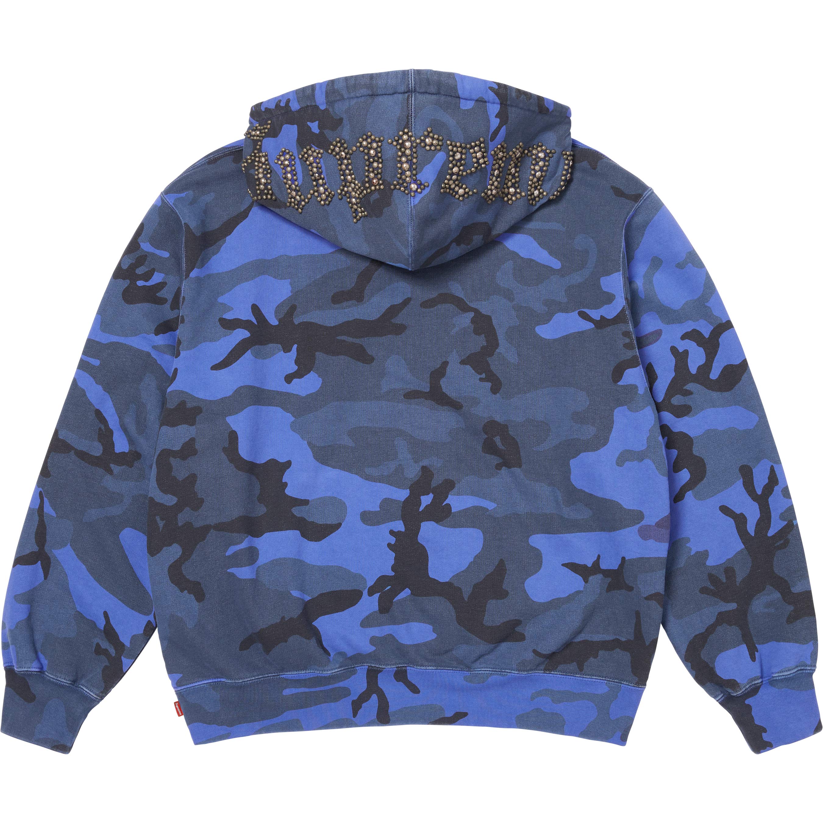 Overdyed Studded Hooded Sweatshirt view 9